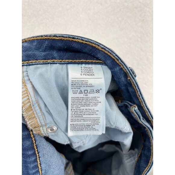 Old Navy Kicker Bootcut Jeans Women’s Size 6 Long Blue Mid Rise Medium Wash - Picture 7 of 7